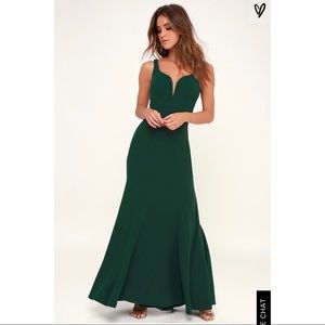NWT Forest Green Prom Dress